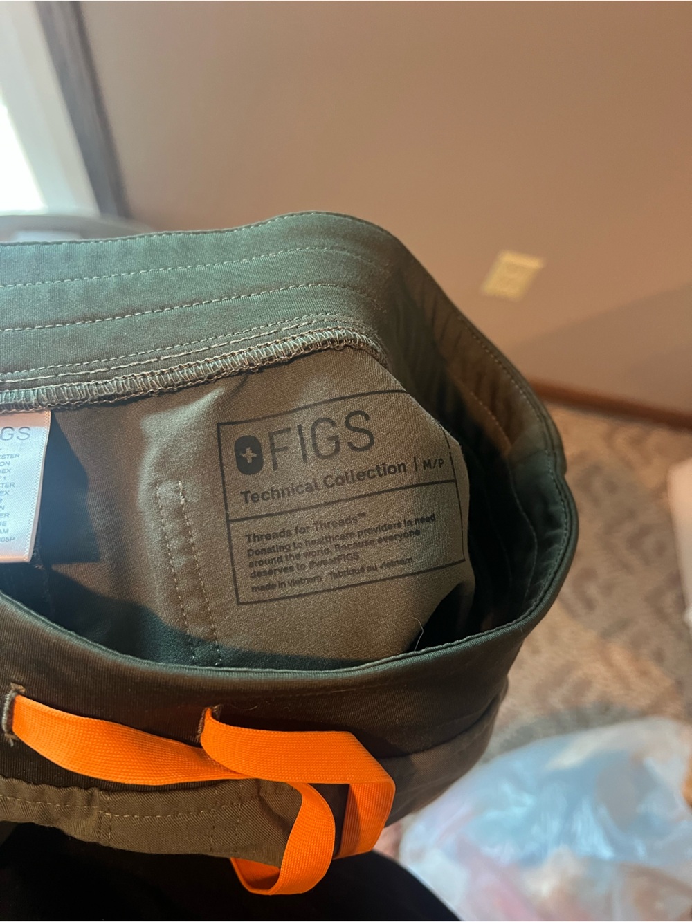 Figs Olive Green Jogger Scrub Pant - Picture 9 of 9
